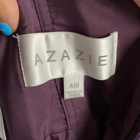 Azazie Plum Bridesmaid Dress - Picture 7 of 11